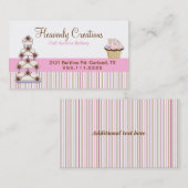 甘いベーカリーのカップケーキの名刺 名刺 (正面/裏面)