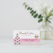 甘いベーカリーのカップケーキの名刺 名刺 (スタンド正面)