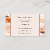 甘いベーカリーペストリー写真名刺 名刺 (裏面)