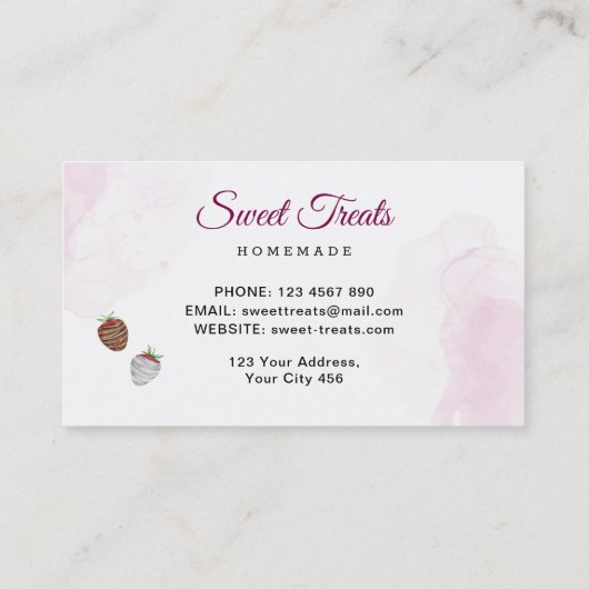 甘いベーカリー 名刺 (裏面)