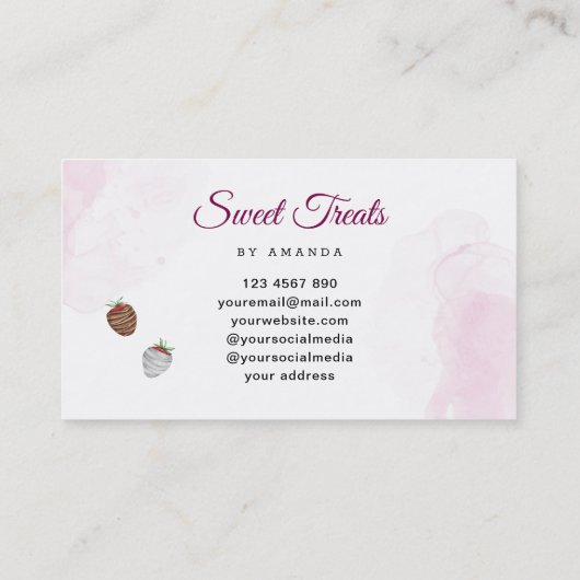 甘いベーカリー 名刺 (裏面)