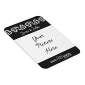 甘いペイズリー救ハートをブラック・ザ・デイト マグネット (右側)