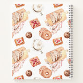 甘いペストリ焼いたーのカスタマイズ可能なレシピブック ノートブック (裏面)