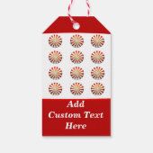 甘いペパーミントキャンディーギフトラベルへのスイーツ ギフトタグ (裏面)