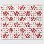 甘いペパーミントキャンディ ラッピングペーパー (フラット)