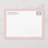 甘いホタテの誕生のお知らせ – ベビーガール 案内ポストカード (裏面)