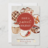 甘いホリデーウォーターカラートリッ焼いたト シーズンカード (正面)