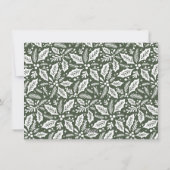 甘いホリーベリークリスマスエバーグリーンノンフォト シーズンカード (裏面)