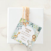 甘いボホサファリ動物のセージ赤ちゃんシャワー フェイバータグ (インサイチュ)