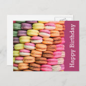甘いマカロンハッピーバースデー ポストカード (正面/裏面)