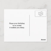 甘いマカロンハッピーバースデー ポストカード (裏面)