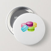 甘いマカールのマカロンで人生は良い 缶バッジ (正面&裏面)