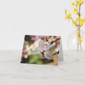 甘いマグノリアのメッセージカード カード (黄色い花)