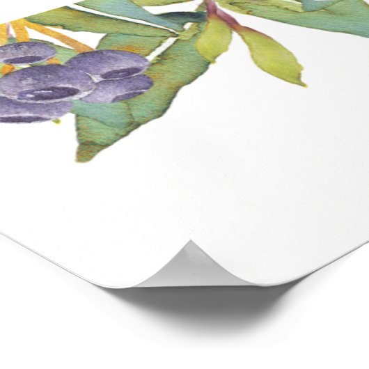 甘いマグノリア水結婚色の看板ポスター ポスター (角)