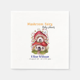 甘いマッシュルームの妖精が途中にある スタンダードカクテルナプキン