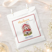 甘いマッシュルームの妖精が途中にある フェイバーバッグ (クリップ留めされた状態)