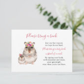 甘いママとベビーマウス赤ちゃんシャワー本カード 招待状 (スタンド正面)