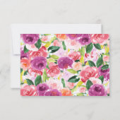 甘いママとベビーマウス赤ちゃんシャワー本カード 招待状 (裏面)