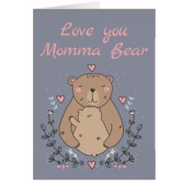 甘いママクマとベビークマ母の日