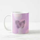 甘いママ史上紫色の蝶 コーヒーマグカップ (左)