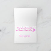 "甘いママ"の母の日カード-テンプレート-カスタム カード (内部)