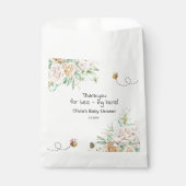 甘いミツバチのフローラミツバチの赤ちゃんシャワー フェイバーバッグ (正面)