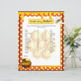 甘いミツバチの赤ちゃんシャワーはママではなくゲーム