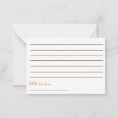 甘いミツバチ赤ちゃんシャワーありがとうノートカード ノートカード (裏面)