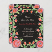 甘いミニすごい日付のアラームを保存 出欠カード (正面/裏面)