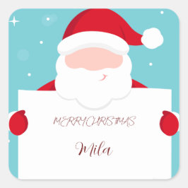 甘いメリークリスマス スクエアシール