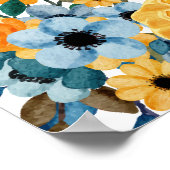 甘いモダンはちみつビーフローラベビーシャワーウェルカム ポスター (角)