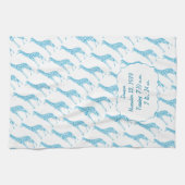 甘いモダンキリン赤ちゃんシャワーギフト キッチンタオル (横)