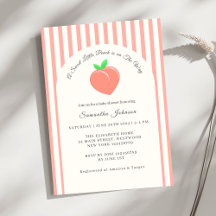 甘いモダン小さな桃の赤ちゃんシャワー