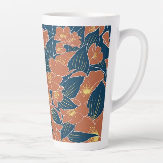 甘いモックオレンジ カフェラテマグ (右)