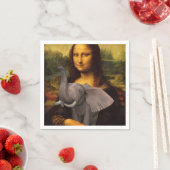 甘いモナ・リサは象を愛する スタンダードカクテルナプキン (インサイチュ)