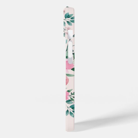 甘いモノグラムエレガントウォーターの色フローラ Case-Mate iPhoneケース (裏面 / 左)