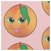 甘いモモ ファブリック (クローズアップ)