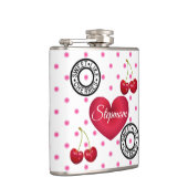 甘いライクさくらんぼステップママレトロヴィンテージハート フラスク (右)