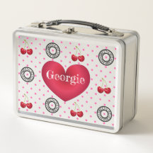 甘いライクさくらんぼレトロヴィンテージハート片面