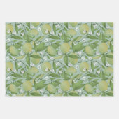 甘いライム模様の包み紙 ラッピングペーパーシート (正面)