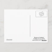 甘いラクーンとフクロウの芸術 ポストカード (裏面)