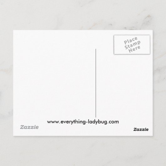 甘いラディバグのはがき ポストカード (裏面)