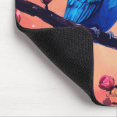 甘いラブバードのマウスパッド マウスパッド (コーナー)