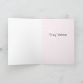 甘いラブバードのロマンチックカスタム文字 シーズンカード (内部)