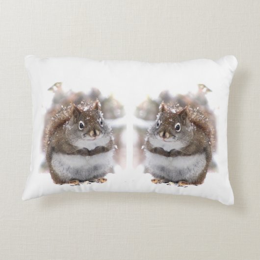 甘いリスのアクセント枕 アクセントクッション (裏面)