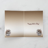 甘いリスの父の日 カード (内部)