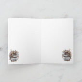 甘いリスは感謝していしています サンキューカード (内部)