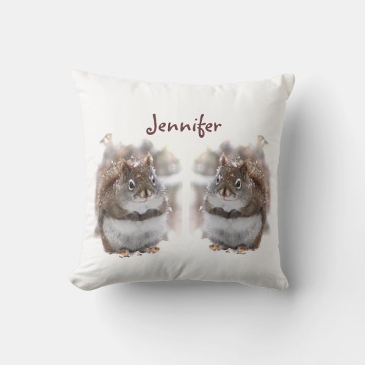 甘いリス クッション (正面)