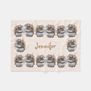 甘いリス フリースブランケット