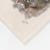 甘いリス フリースブランケット (角)